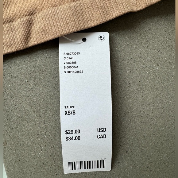 Urban Outfitters Out from Under NWT Cropped Tank Top Sz XS Beige/Brown - Picture 4 of 4